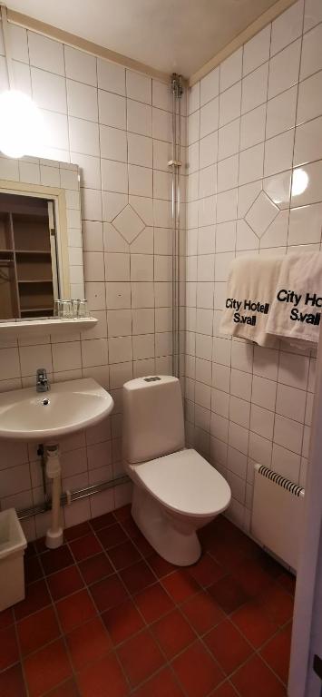 Koupelna v ubytování Sundsvall City Hotel