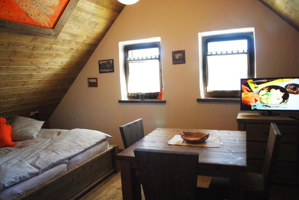 TV a/nebo společenská místnost v ubytování Panonska Vas Apartments