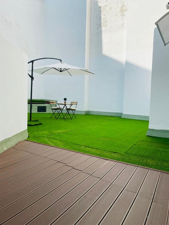 Vonkajšia záhrada v ubytovaní CLB F. Rubio Apartment