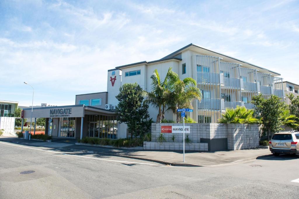 Budova, kde se aparthotel nachází