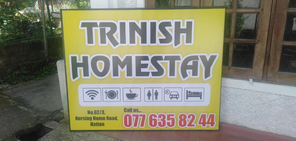 Certifikát, hodnocení, plakát nebo jiný dokument vystavený v ubytování Trinish homestay