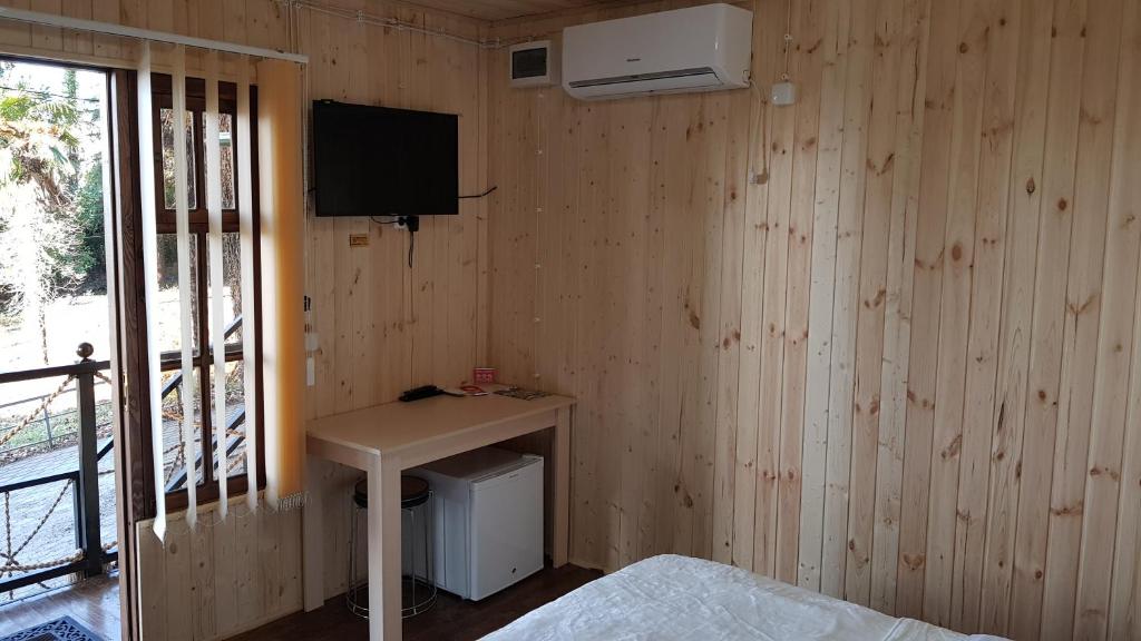 TV a/nebo společenská místnost v ubytování Park Hotel Kutaisi