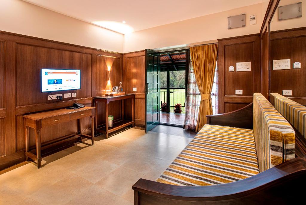 TV a/nebo společenská místnost v ubytování Hotel Raindrops