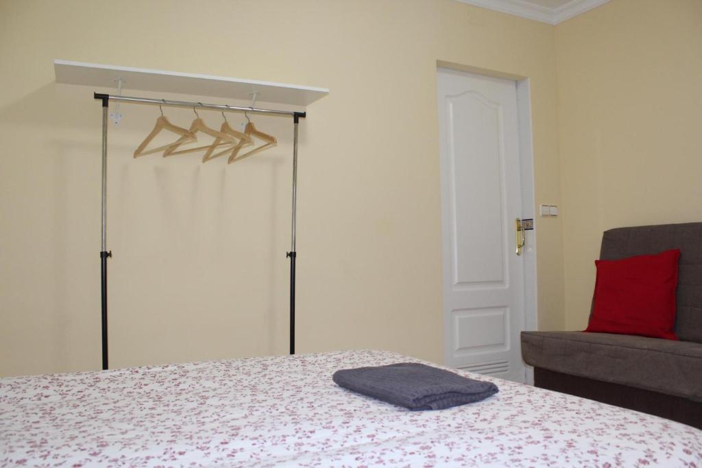 Posteľ alebo postele v izbe v ubytovaní Nice and New Studio close to the city center 3ºA