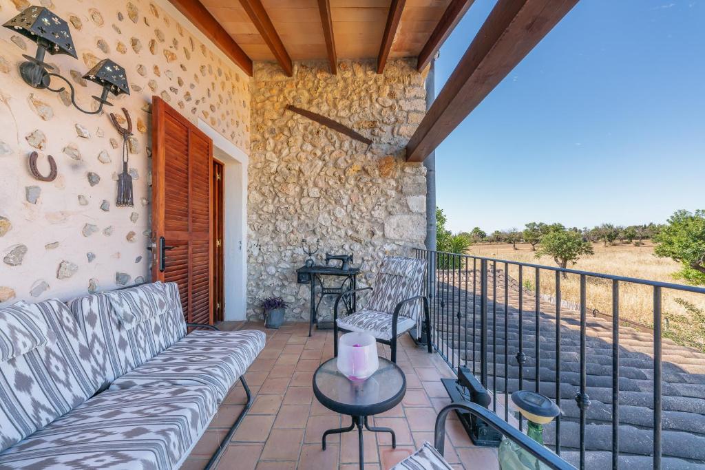 A balcony or terrace at Finca Can Diego