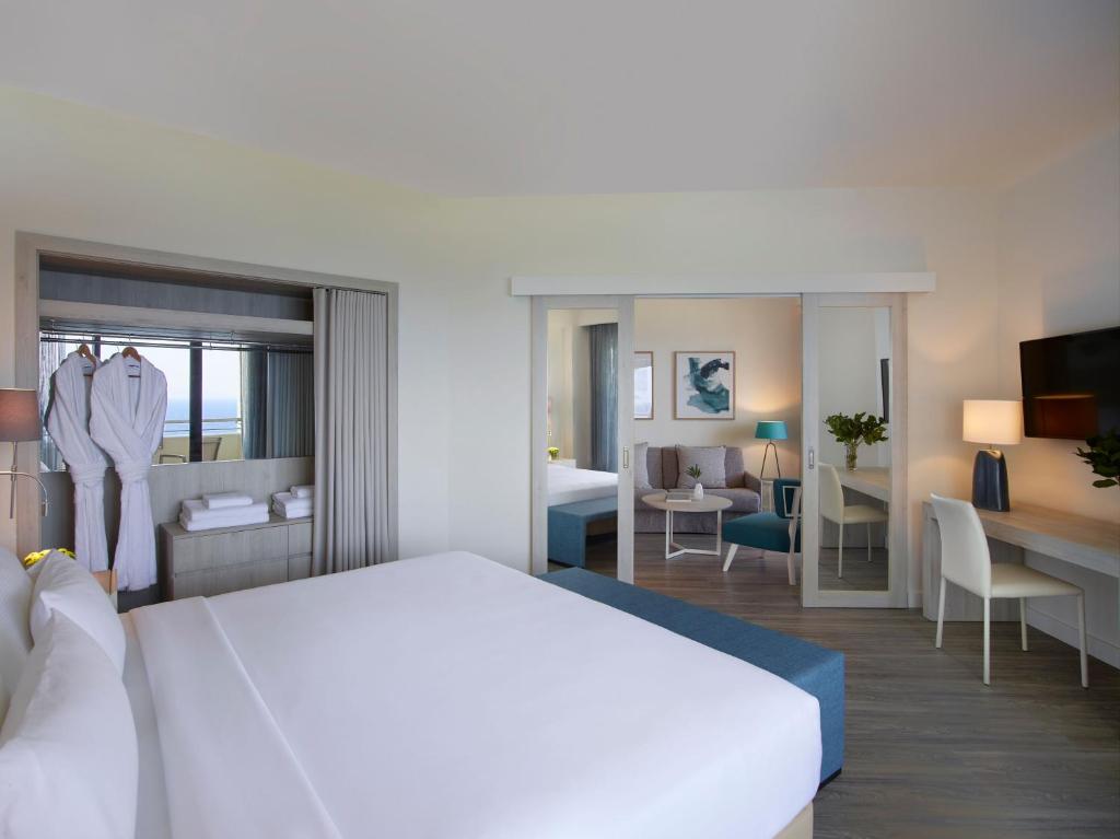 Posteľ alebo postele v izbe v ubytovaní Amus Hotel & Spa