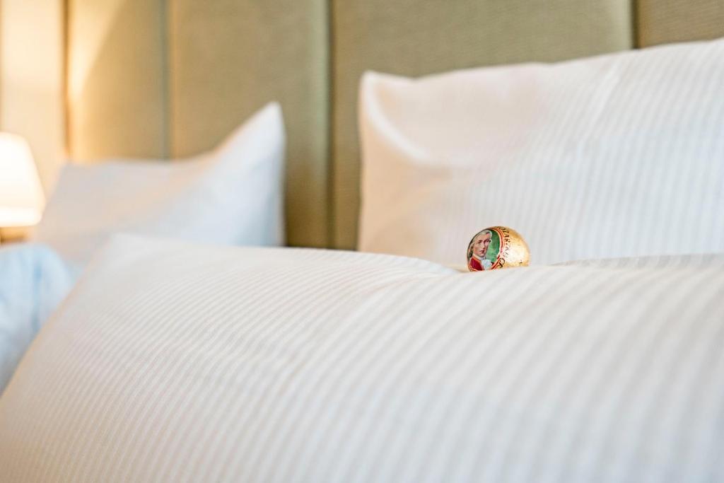 Postel nebo postele na pokoji v ubytování Hotel Hollweger