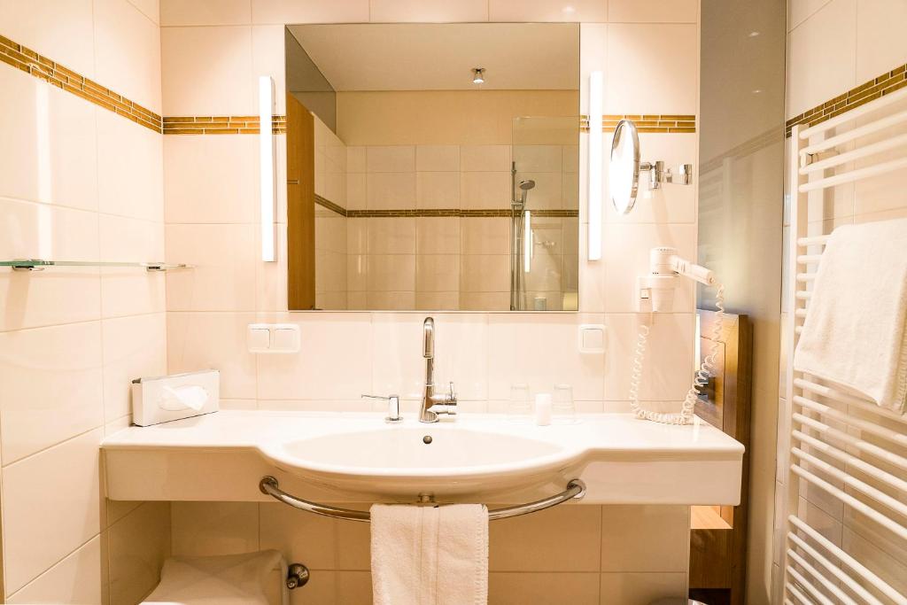 Koupelna v ubytování Hotel Hollweger