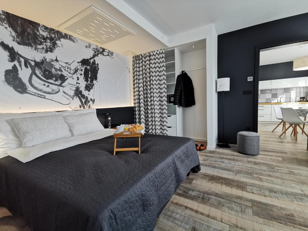 Postel nebo postele na pokoji v ubytování Hotel CityMap Maribor