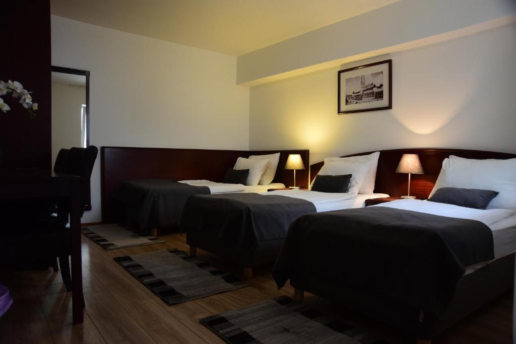 Postel nebo postele na pokoji v ubytování Hotel Meridijan16