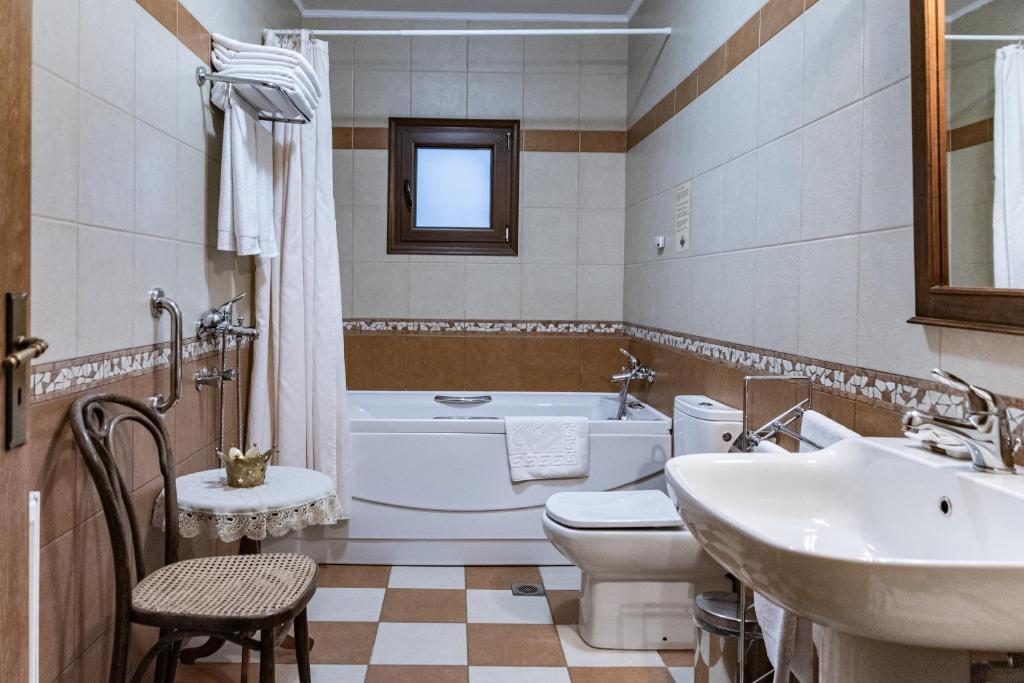 Koupelna v ubytování Margit Suites Hotel