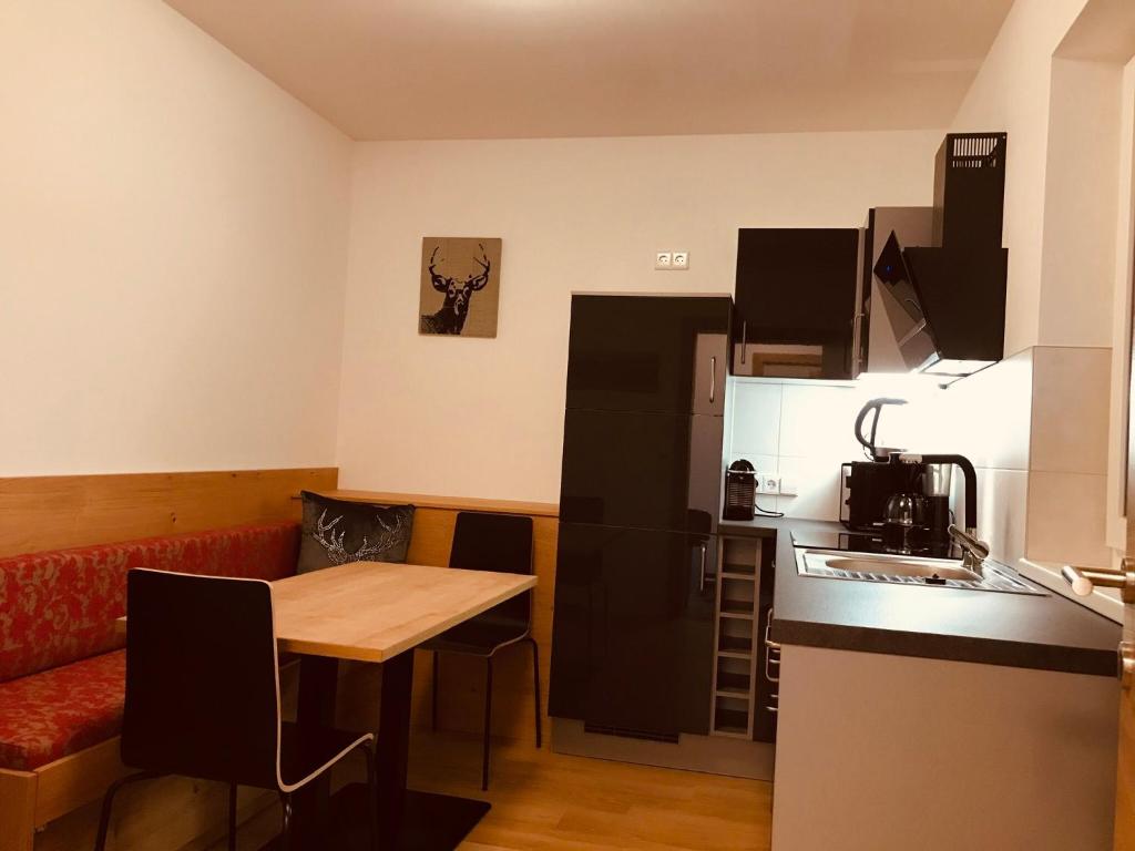 Kuchyň nebo kuchyňský kout v ubytování Apartment Mitterberger - Nassfeld