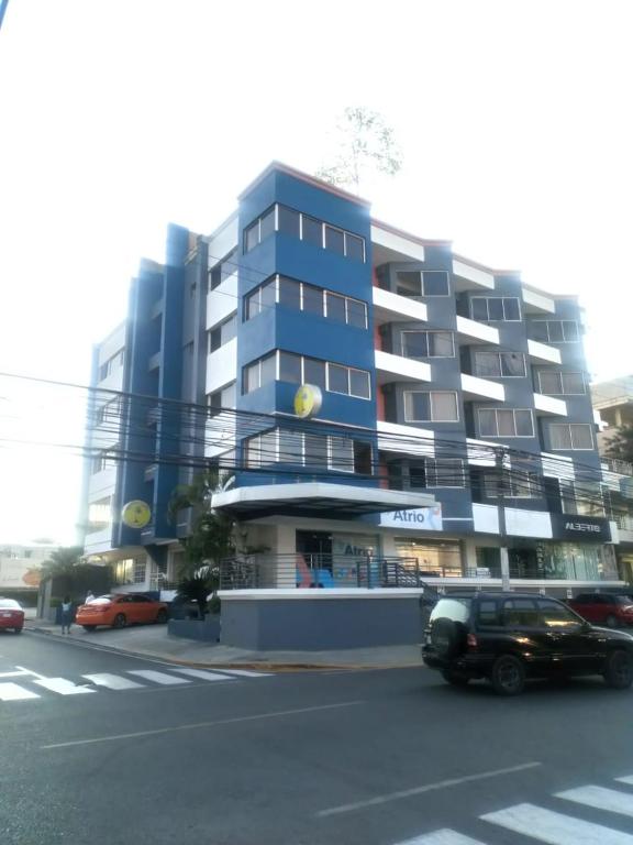 Budova, kde se aparthotel nachází