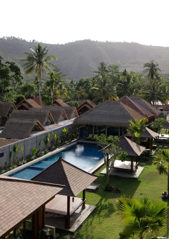 Bazén v ubytování Sima Hotel Kuta Lombok nebo v jeho okolí