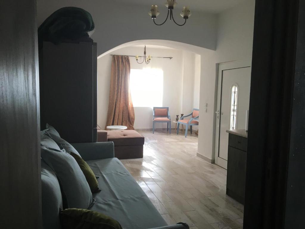 Гостиная зона в Elafonisi Villa above the Beach