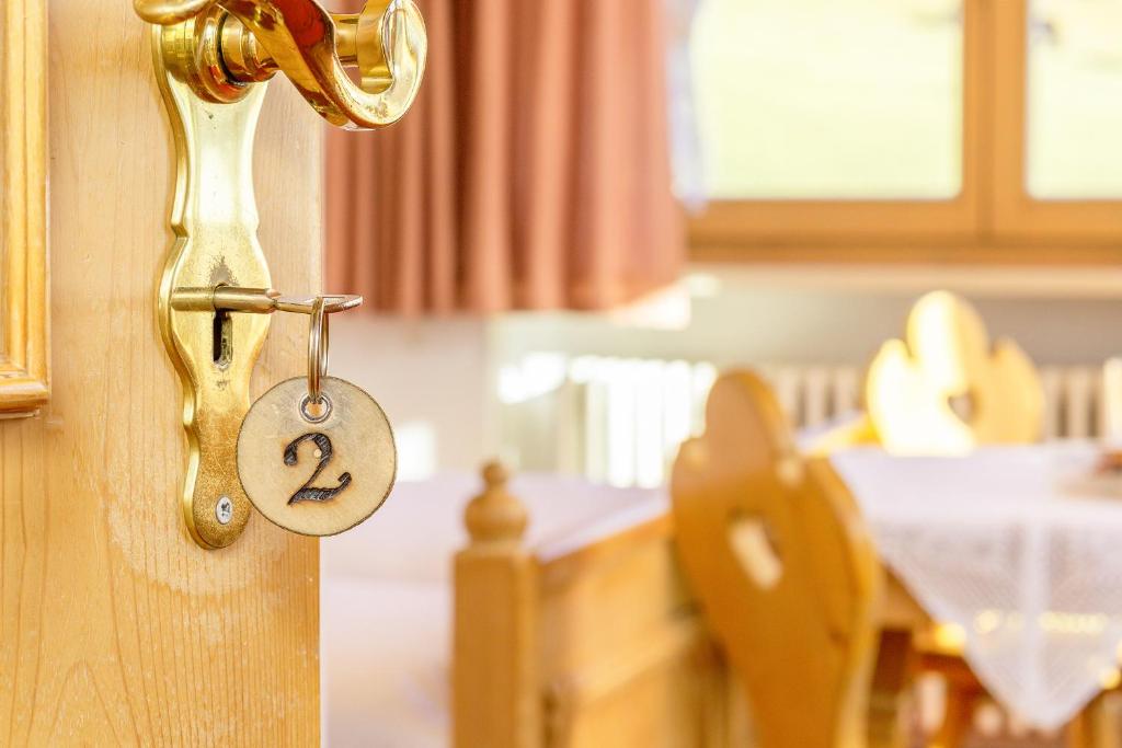 Postel nebo postele na pokoji v ubytování Haus Leiter