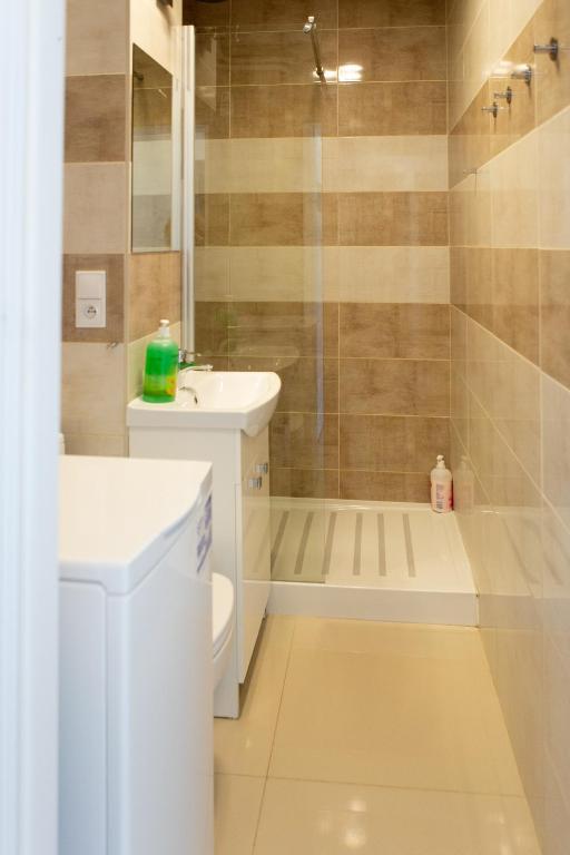 Kúpeľňa v ubytovaní bonApartments