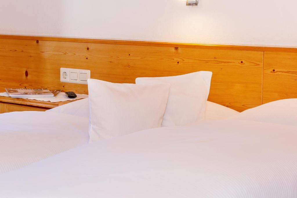 Postel nebo postele na pokoji v ubytování Haus Leiter