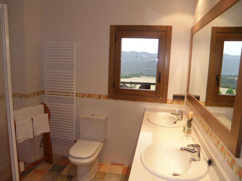 Koupelna v ubytování Casa Cosculluela