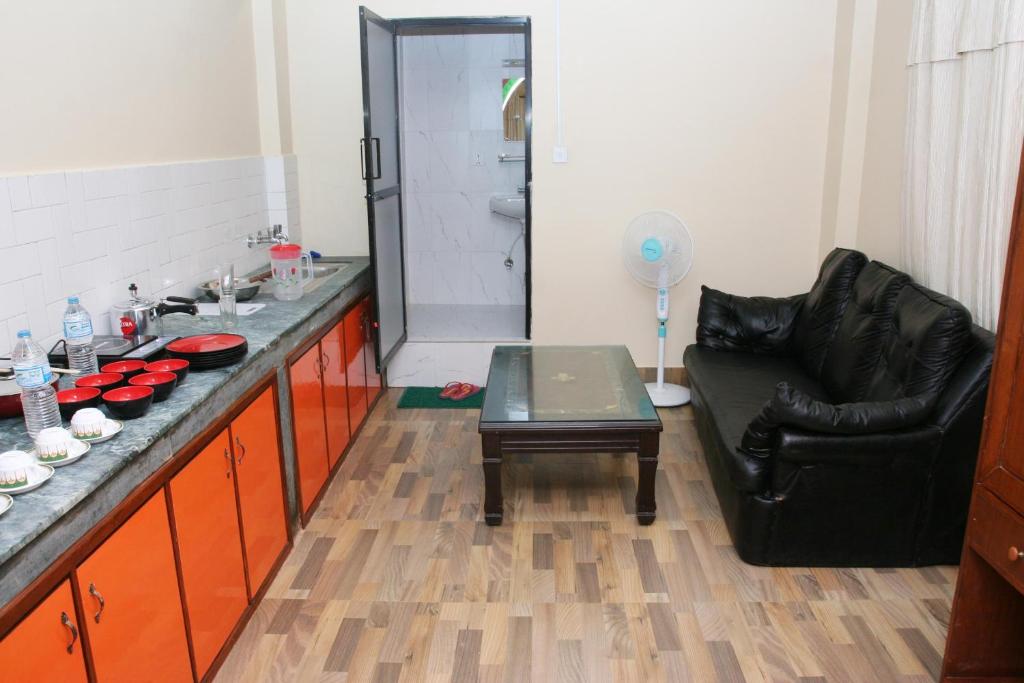 Posezení v ubytování Thamel Backpackers Home