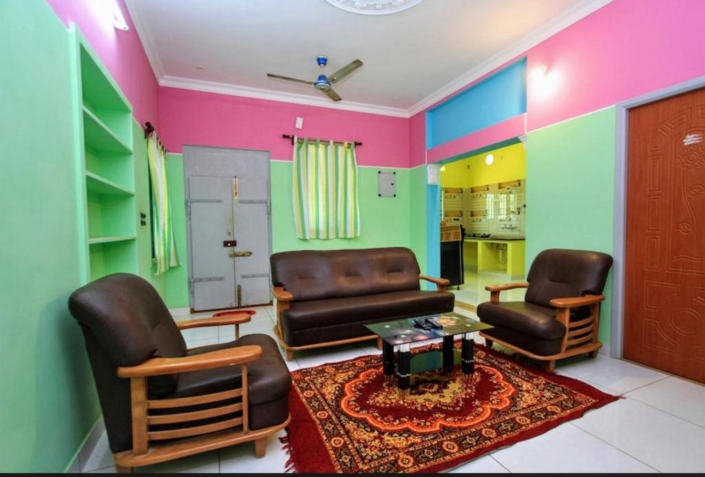 Posezení v ubytování vanitha villa