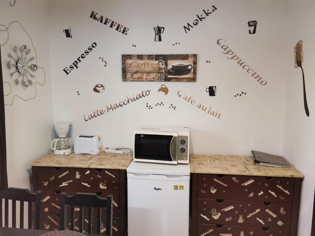 Kuchnia lub aneks kuchenny w obiekcie Apartmán Romance