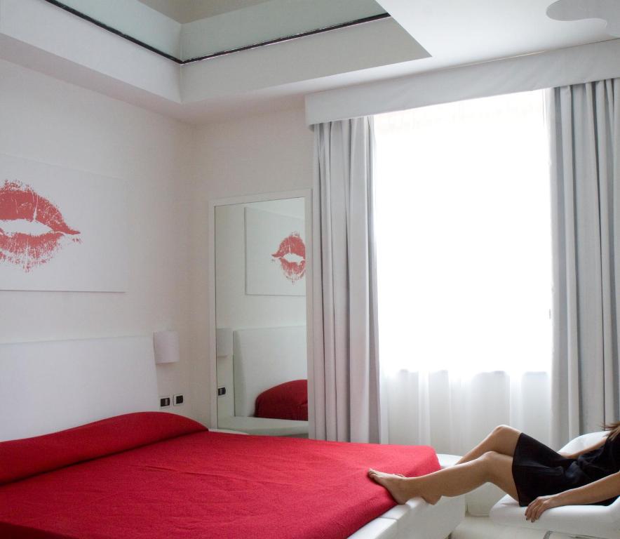 Postel nebo postele na pokoji v ubytování HM MotelHotel