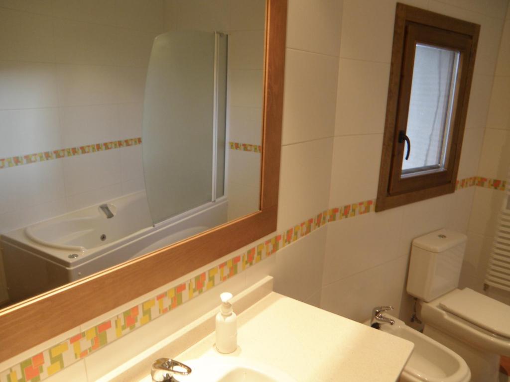 Koupelna v ubytování Casa Cosculluela