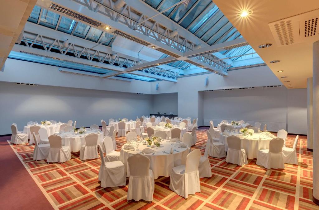Restaurace v ubytování Radisson Blu Hotel Leipzig