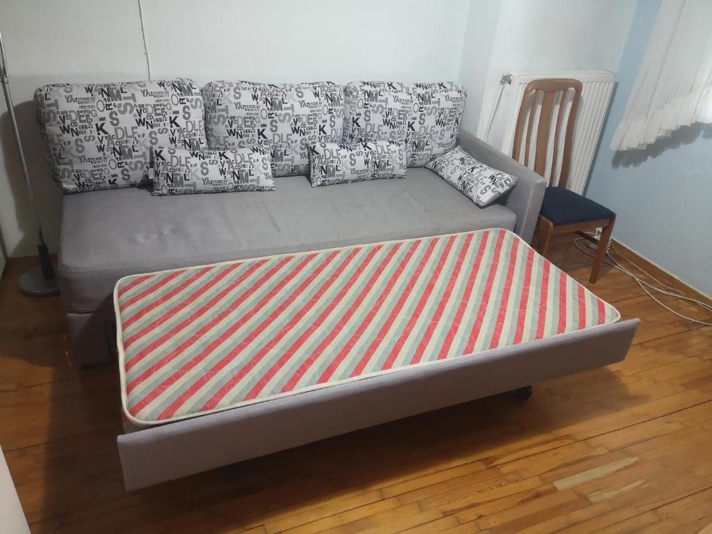 Posteľ alebo postele v izbe v ubytovaní Comfortable Apartment in Kato Toumpa