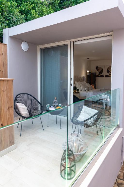 Patio nebo venkovní prostory v ubytování Stelios Gardens