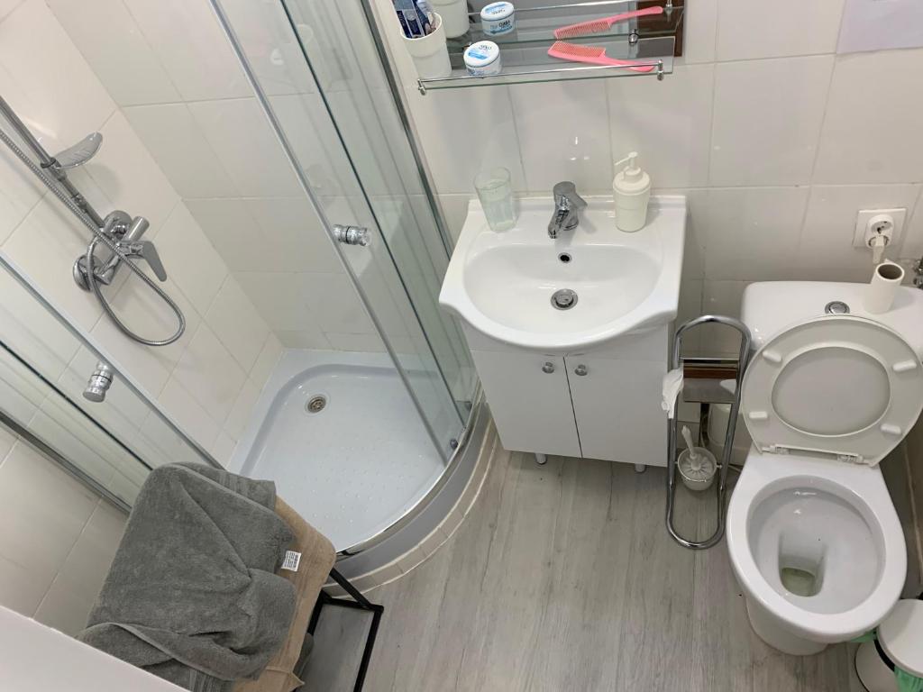 Koupelna v ubytování Bucarest B&B
