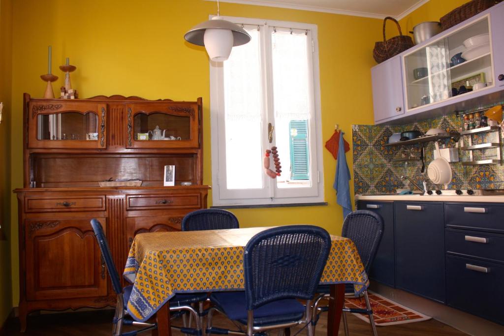 Kuchyň nebo kuchyňský kout v ubytování la terrazza