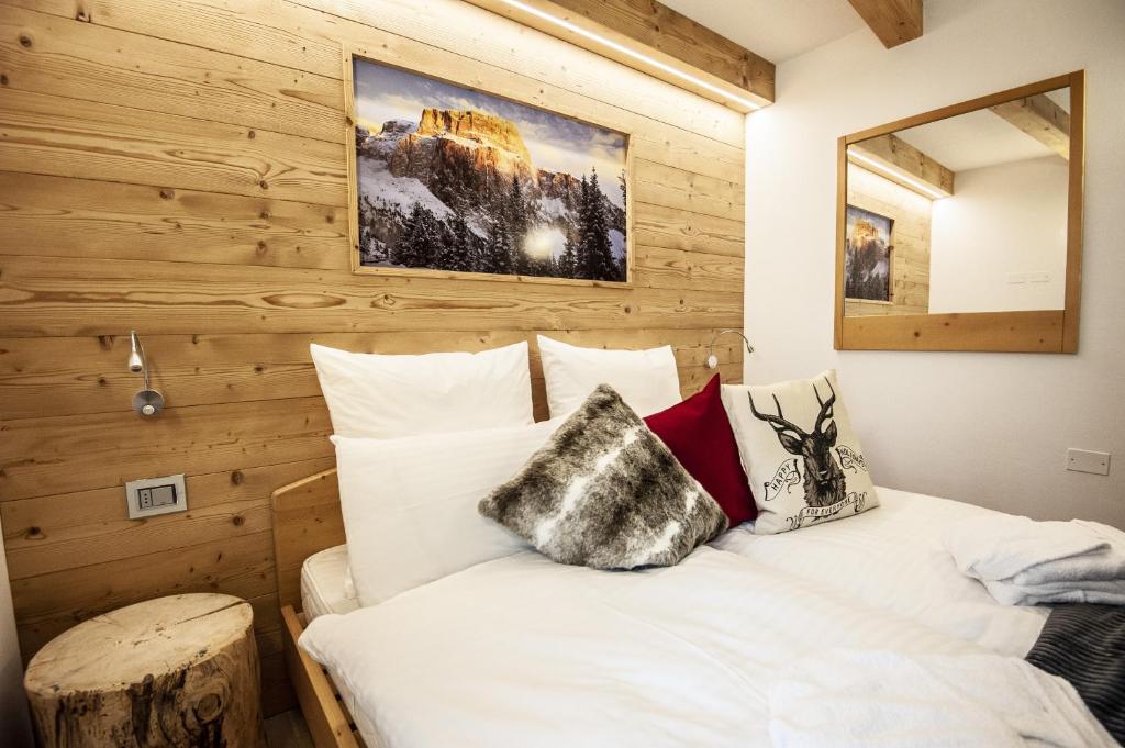Posteľ alebo postele v izbe v ubytovaní Chalet Tobià