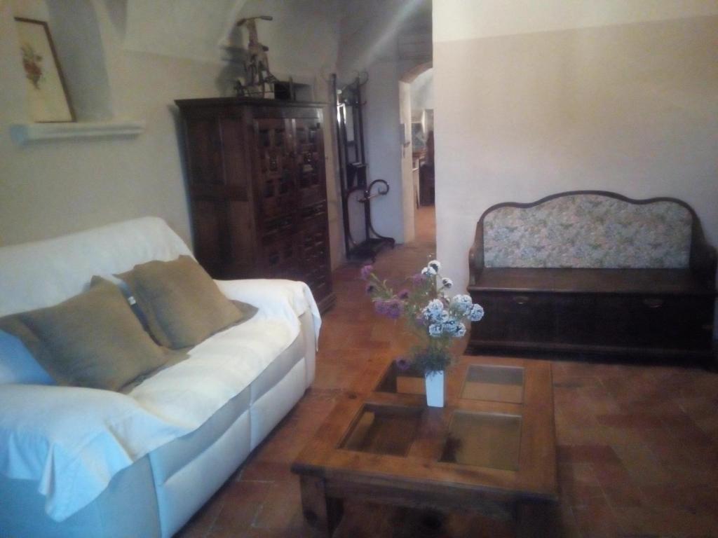 A seating area at Can Barrina
