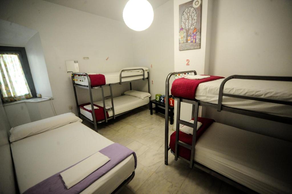 Postel nebo postele na pokoji v ubytování La Flamenka Hostel