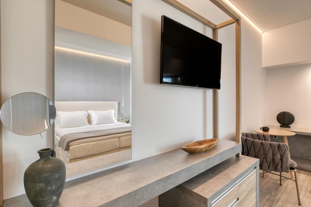 Postel nebo postele na pokoji v ubytování LAS HOTEL & SPA