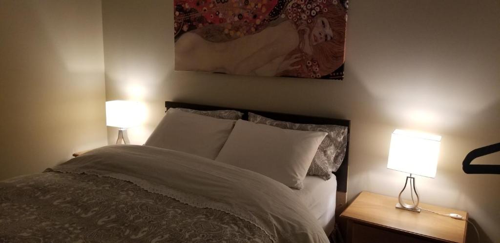 Postel nebo postele na pokoji v ubytování Rothesay Motel
