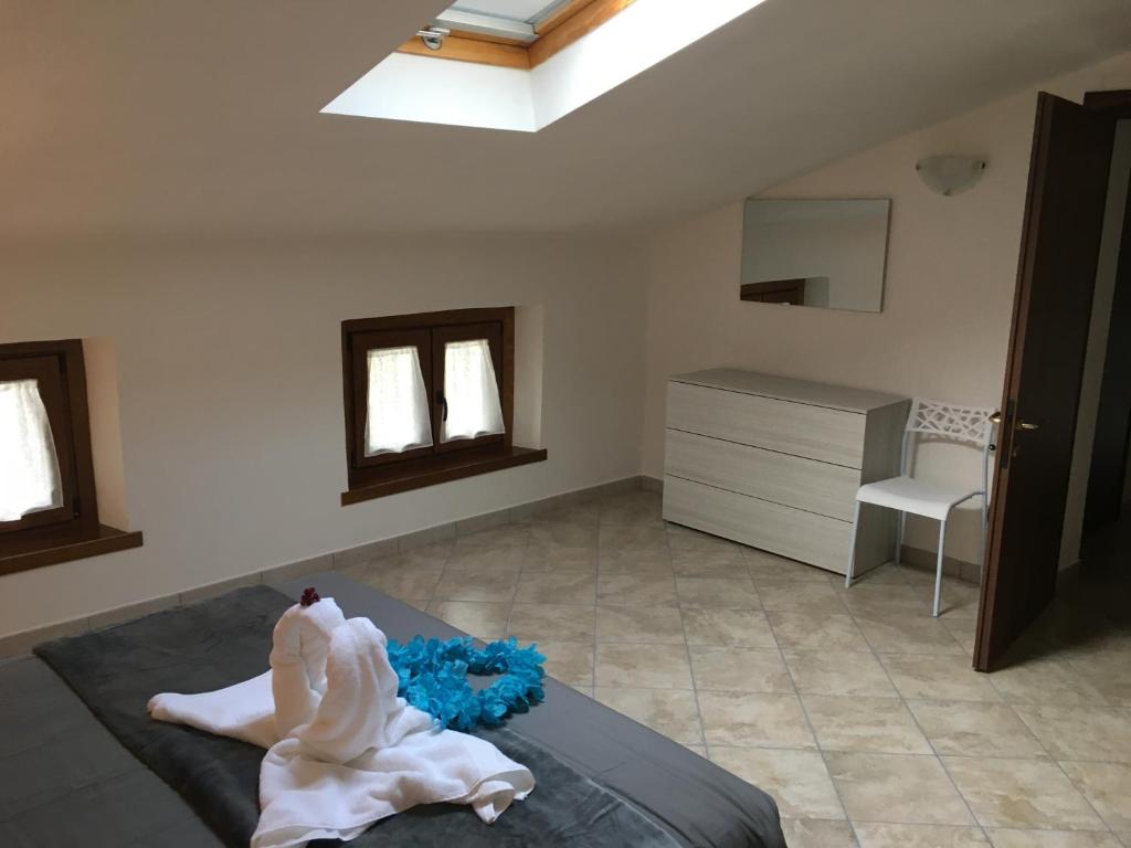Postel nebo postele na pokoji v ubytování Apartment Annarosa
