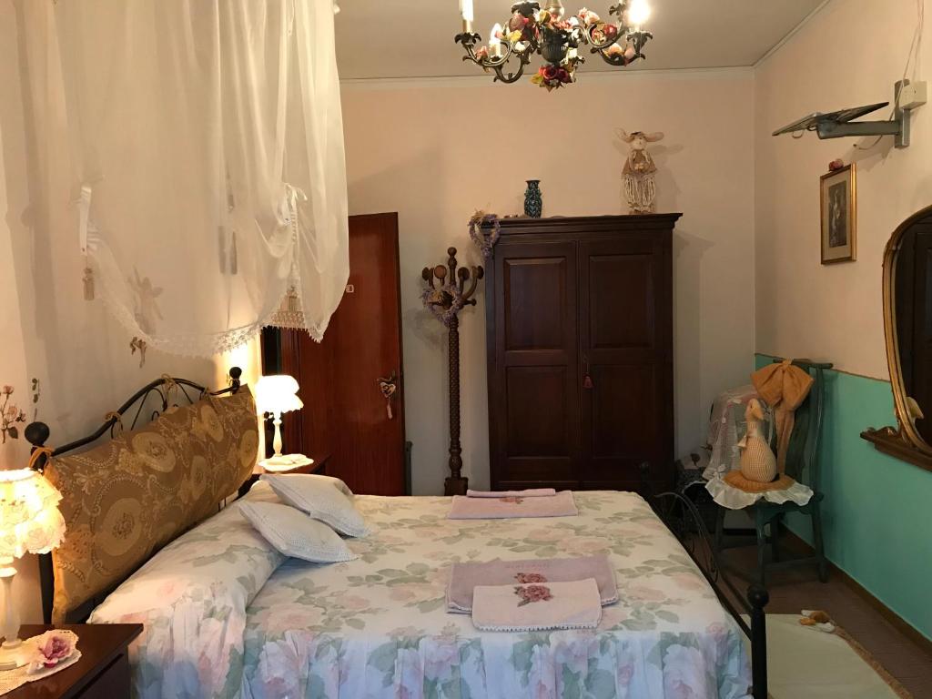 Łóżko lub łóżka w pokoju w obiekcie Affittacamere San Marco
