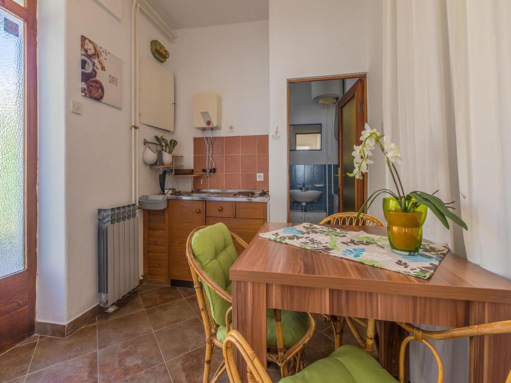 Kuchyň nebo kuchyňský kout v ubytování Apartment Roni