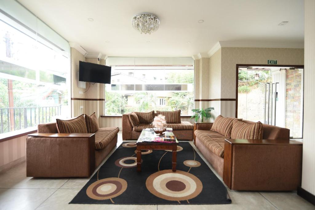 Posezení v ubytování Galaxy City Hotel