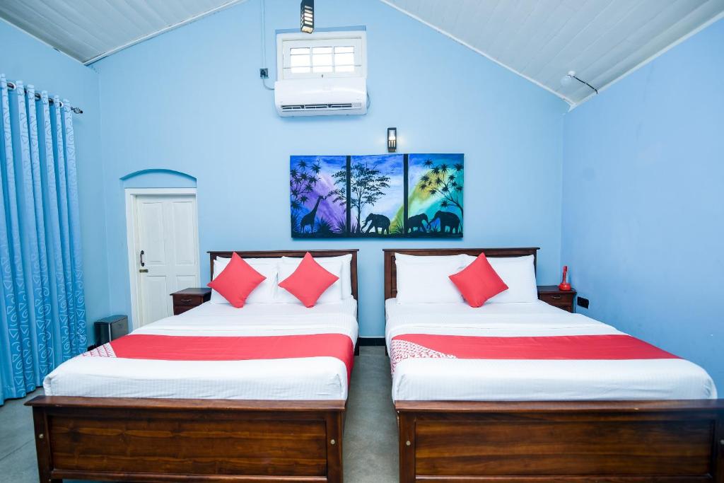 Postel nebo postele na pokoji v ubytování Man Mountain Villa