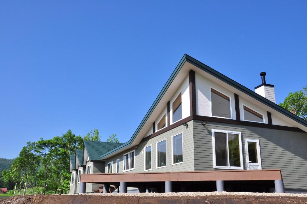 a large house with grey at Polaris in Teshikaga