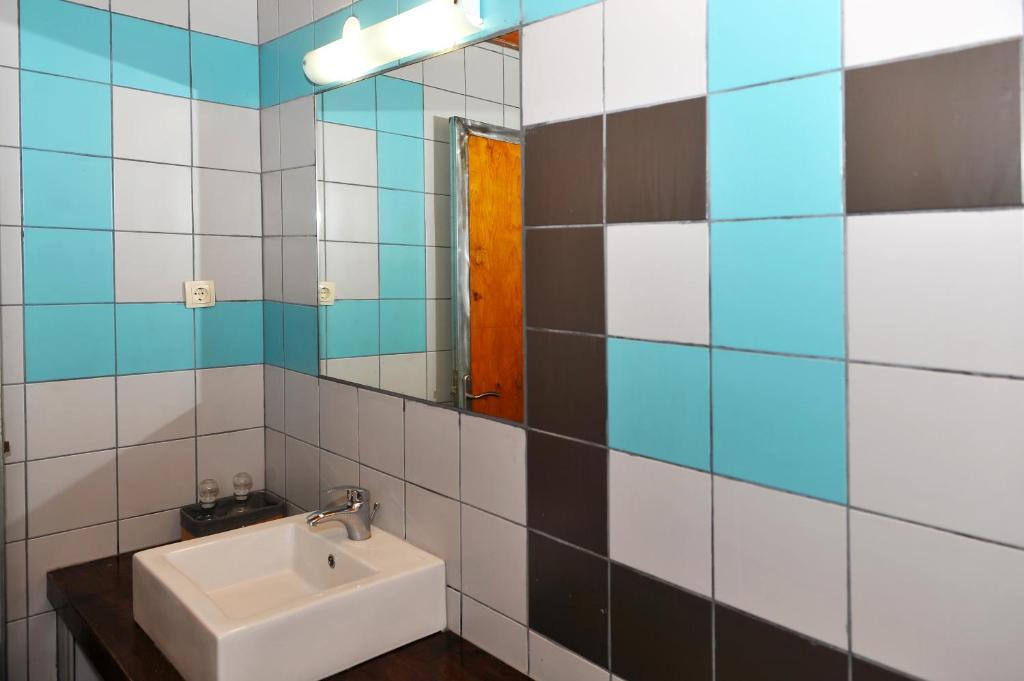 Koupelna v ubytování Galini Tropica
