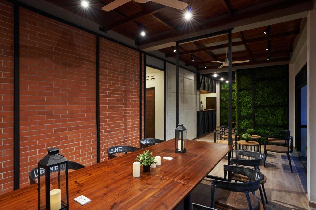 Posezení v ubytování P2 Wood Loft