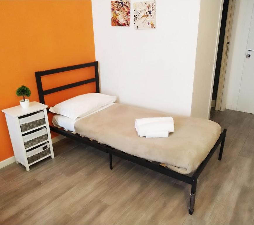 Letto o letti in una camera di Roma Centrale Fidelis