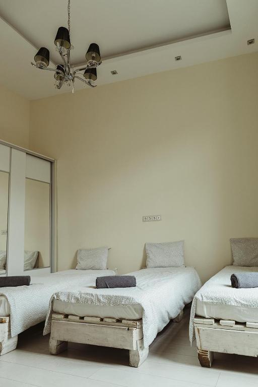 Posteľ alebo postele v izbe v ubytovaní Jozsef63 Apartment