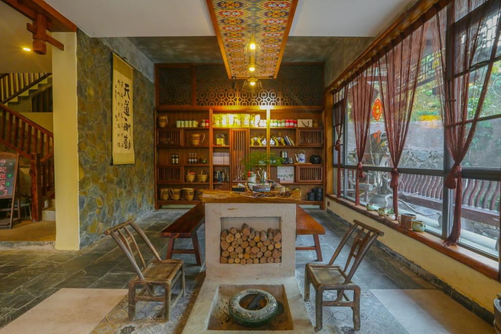 Area soggiorno di Mount View Cottage