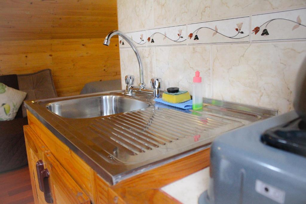 Kuchyň nebo kuchyňský kout v ubytování Eco Cabañas Wanderlust